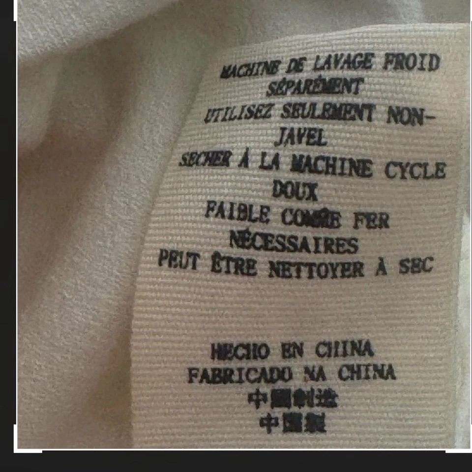 Top Free People M Marfil Hombro Descubierto Manga Abullonada Bordado Boho Coqueta Nuevo con Etiquetas Foto 4 de 4