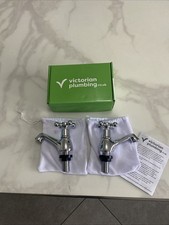 Victorian Plumbing Traditional Basin Chrome Taps Brand New!!