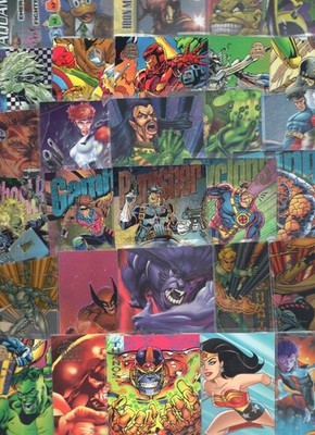 Single Trading Cards Marvel & DC  Universe  Various Sets & Years