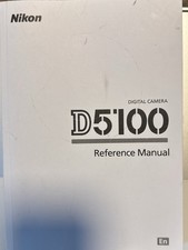 Nikon D5100 DSLR Camera Genuine Instruction Manual / User Guide In English