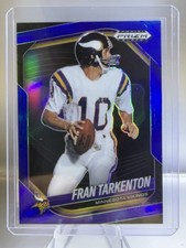 2025 Panini Prizm Black Fran Tarkenton Blue /199