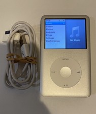 Apple iPod classic 6th Generation Silver 80 GB  Works Great