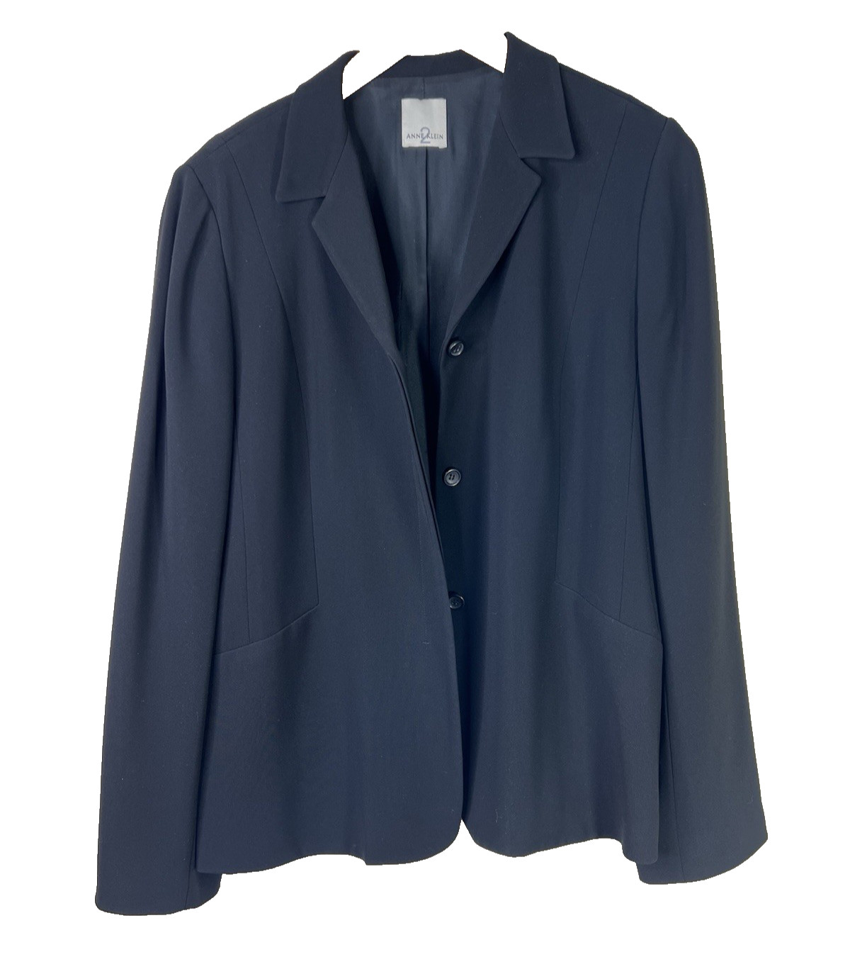 Anne Klein Black Basic Womens Jacket L Classic wo… - image 1