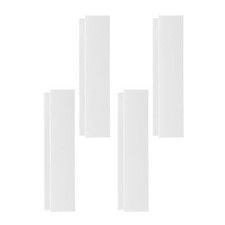 White ABS Pet Gate Support Feet U Shape Groove Dog Gate Reinforcer