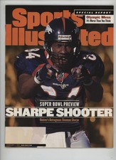 Sports Illustrated February 1, 1999 Sharpe Shooter Super Bowl Preview Magazine