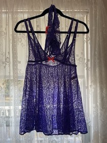 Agent Provocateur Rei Purple Babydoll AP4 Large NWT $590