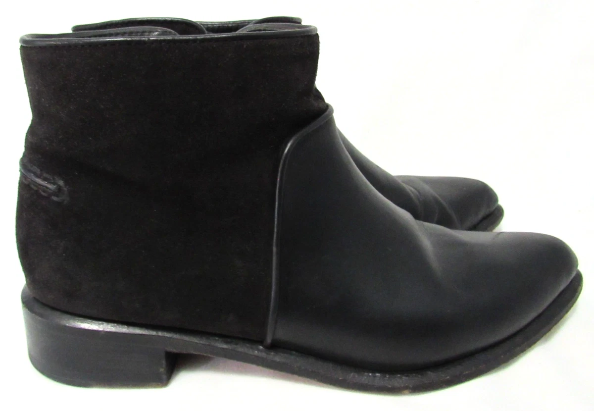 Rag & Bone Women’s Black Leather Zip Ankle Boots sz 10 zip moto ASHFORD EU 40 Rag & Bone Ashford Black Leather Ankle Moto Booties Boot  main image 3