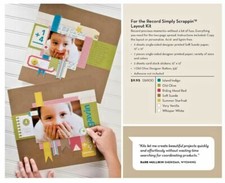 SUP STAMPIN' UP SIMPLY SCRAPPIN KIT - FOR THE RECORD  NIP