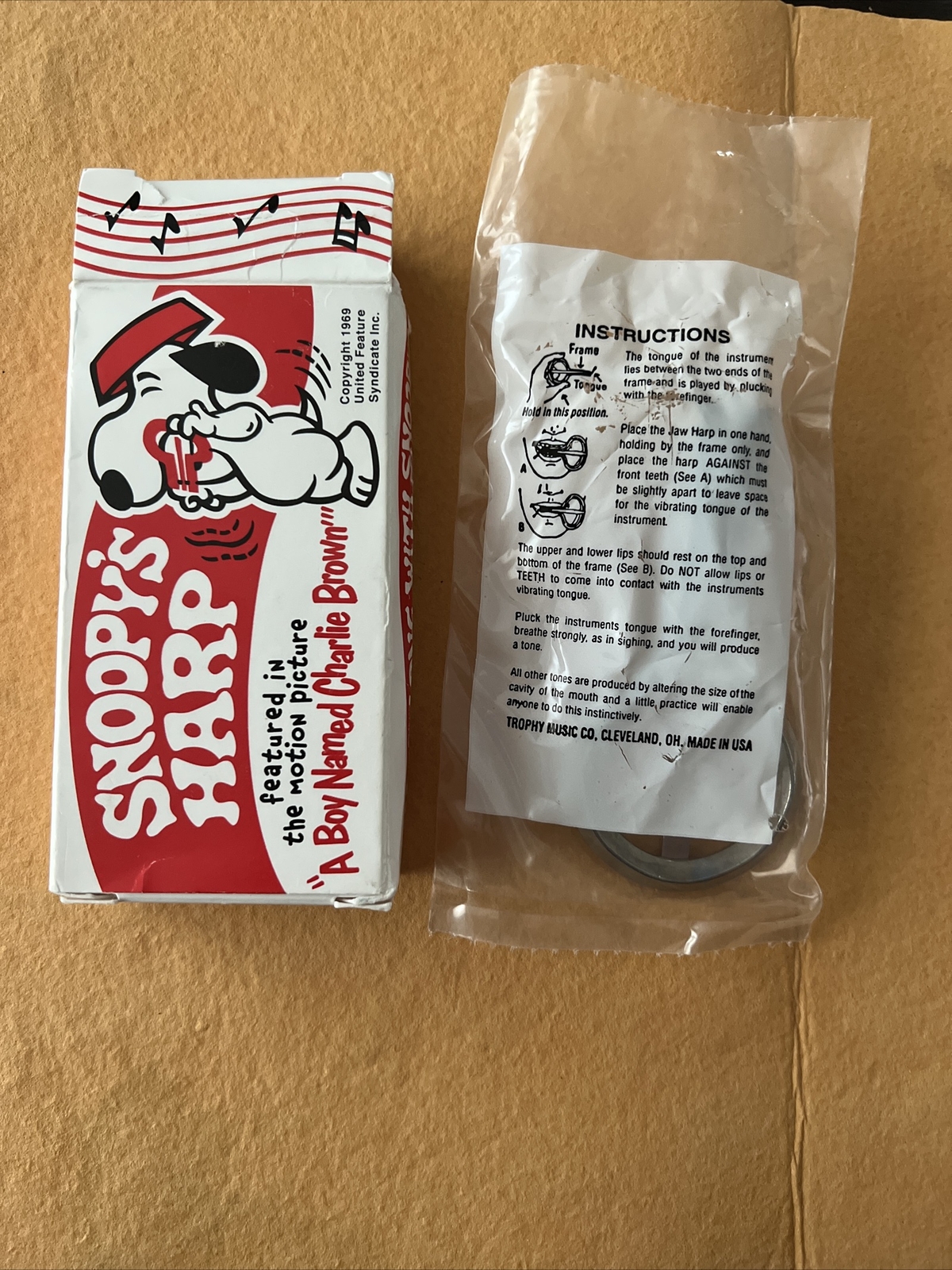 Trophy Music Snoopy's Jaw Harp NEW NOS 82562071209 eBay