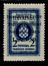 Fiume 1941 Occupation .80L on 2d Revenue MNH - S33601