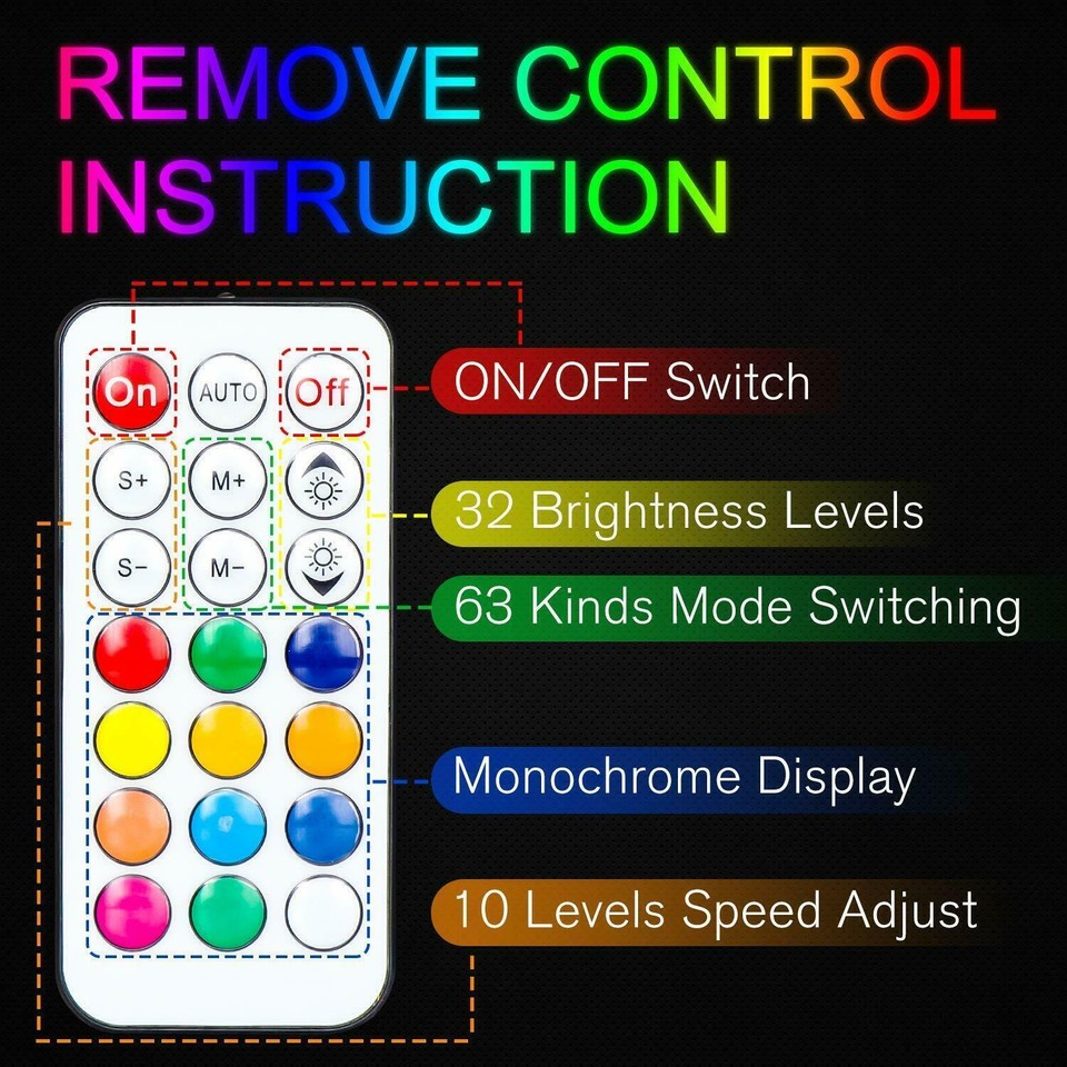 Polaris Rzr Accessories 3-Foot RGB LED Whip Light Antenna For UTV, ATV, Polaris RZR, Can-Am - Multi-Color Flag Pole Light Led Whips - Foto 11