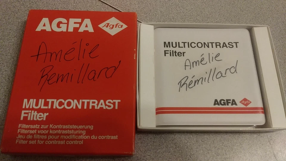 THE FILTER 2 IS MISSING.Agfa Multicontrast Filter Set 3 1/2 x 3 1/2 in Set of 11 Foto 2 de 4
