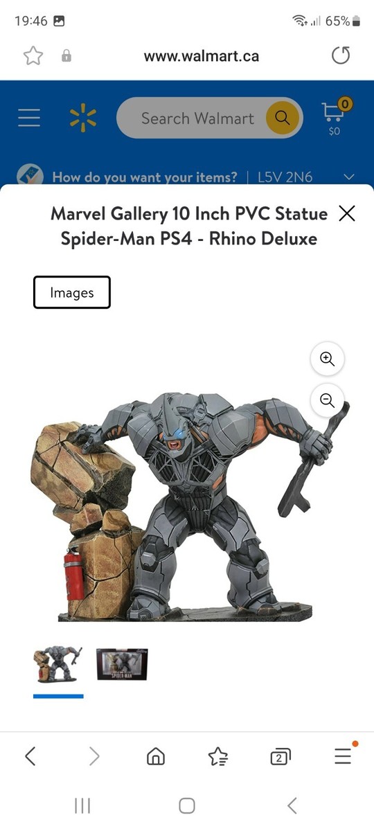 Marvel Gamerverse Spiderman Rhino PVC Diorama Diamond Select UK