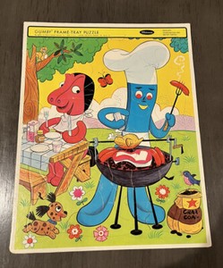 Vintage 1968 Lakeside Industries Inc. Gumby Frame Tray Puzzle #4554