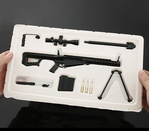 Airsoft Desktop Barrett Sniper Rifle Gun Model Collectible With Moving Parts - Afbeelding 7 van 10