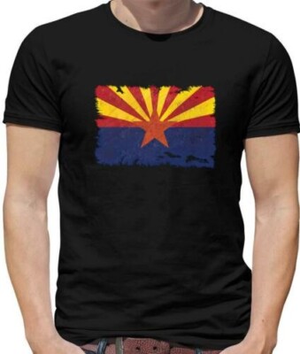 Arizona Grunge Flagge Herren T-Shirt - Phoenix - USA - Country - - Zustand