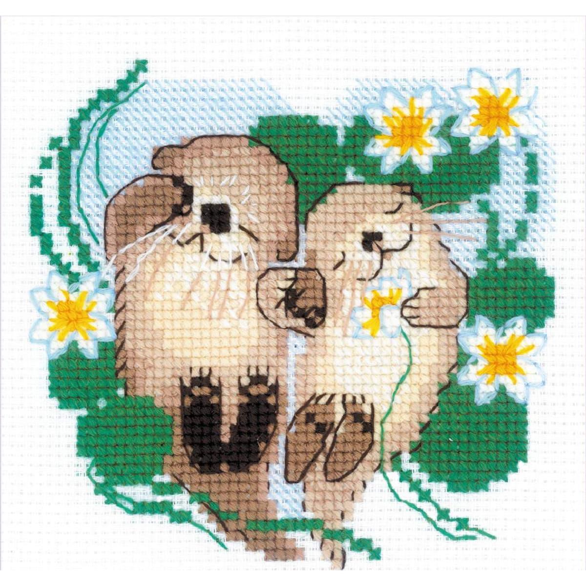 Riolis counted cross stitch kit ""Ma Cherie!"", 15x15cm, DIY