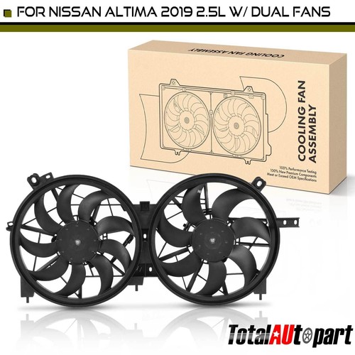 New Radiator Cooling Fan Assy w/ Dual Fans & Shroud for Nissan Altima ...