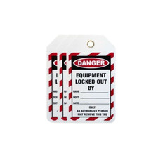 Leaderman LDM-TAG3 Equipment Lockout Tags – Various Quantities