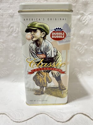 2002-The Nat. Candy Co. DUBBLE BUBBLE -Boy With Baseball Glove-Classic Col. Tin