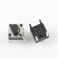 10Pcs Momentary Tactile Tact Push Button Switch 4 Pin DIP 6x6x6mm High 6mm