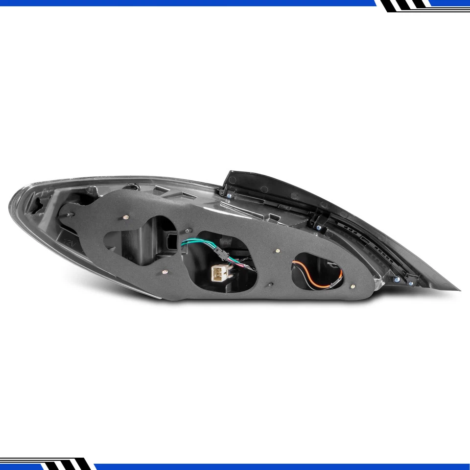 For 10-16 Hyundai Genesis Coupe 2DR Black LED Light Tube Taillights Pairs Foto 2 de 4