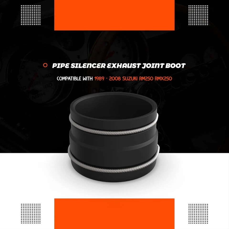 Pipe Silencer Exhaust Joint Boot 14771-28C02 For 1989-2008 Suzuki Rm250 Rmx250 Foto 2 de 4