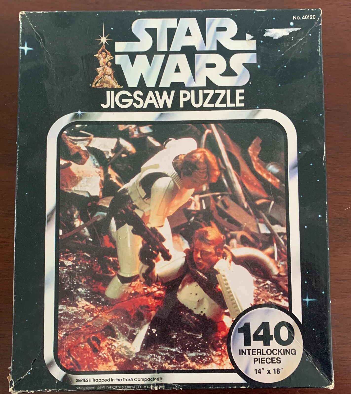 Vintage 1977 Kenner Star Wars 140 Piece Jigsaw Puzzle Luke Han trash