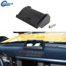 Center Dashboard Storage Box with Slide LID Tray Organizer for Ford Bronco 2021+
