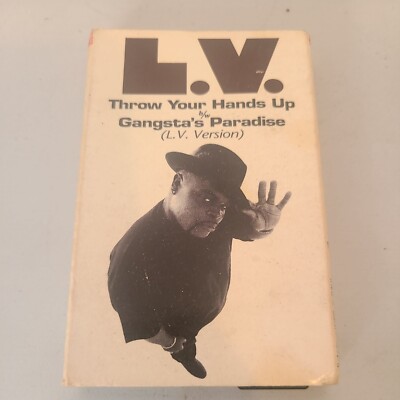L.V. Throw Your Hands Up Gangstas Paradise Vintage 1995 Cassette Single Sealed