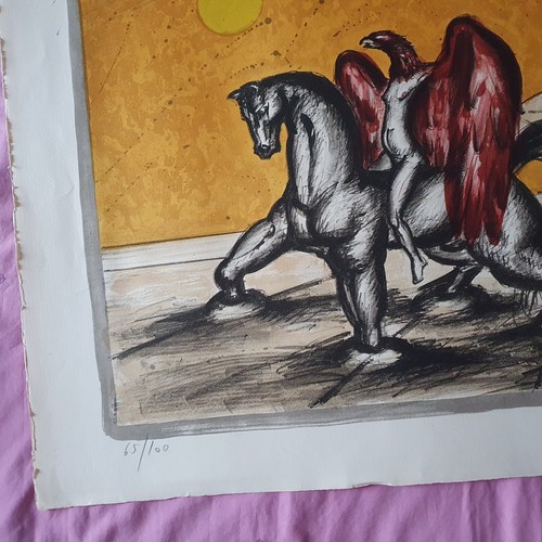 PRIKING Franz  Lithographie Signée  Et Numérotée 81 Cm X 63 Cm - Afbeelding 4 van 9