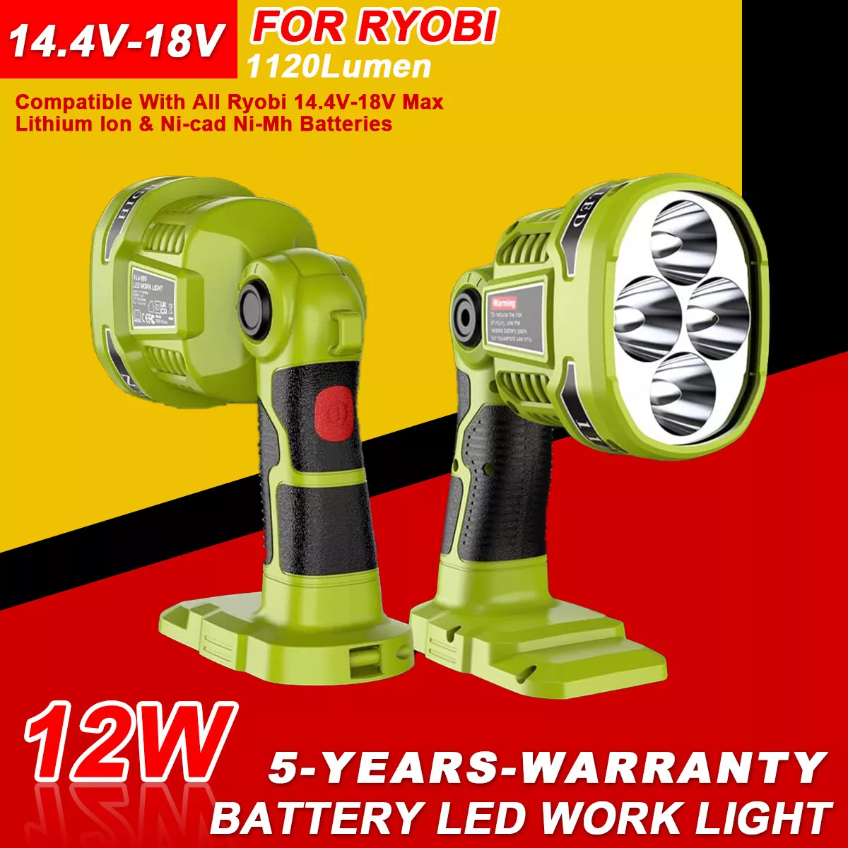 Ryobi 18v work light outlet
