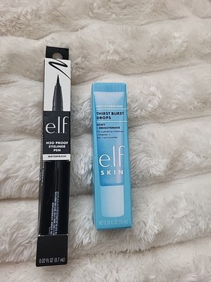 E.L.F. Beauty Products Lot Waterproof Eyeliner Pen Black Thirst First Drops Skin