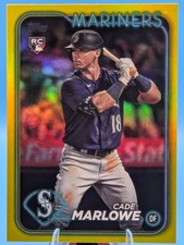 2024 Topps CADE MARLOWE RC #286 Yellow Variation Mariners