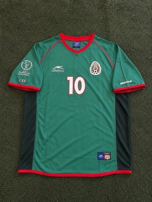 2002 Mexico Wolrl Cup Jersey #10 Cuahtemoc Blanco Size Medium