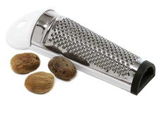 Norpro Metal Nutmeg Grater with Non-Slip Rubber Guard, 5 ½ Inches