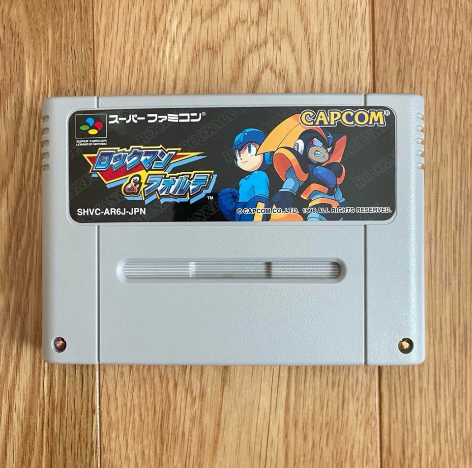 Rockman & Forte (Mega Man & Bass) with Box and Manual Japanese Super Famicom - Image 2 of 4