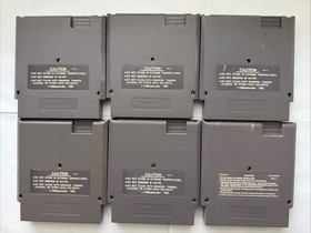Lot Of 6 Nes Games Batman Clash At Demon head, Ghosts &lsquo;n Goblins, Blaster Master