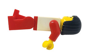 Vintage Lego Minifigure Trn010 Train Passenger Red Stripe Metroliner 4558 10001