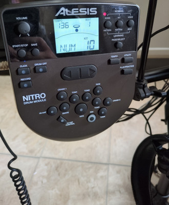 Alesis Nitro DM7X Drum Module - Harness/Snake Cable, AC Included - Tested Works!