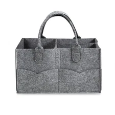 Best PandaEar Baby Diaper Caddy Organizer Portable Travel Nursery Basket with