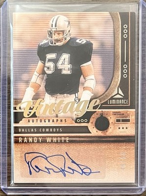 2025 Luminance Cowboys Hall Of Famer  Randy White   Vintage Auto SP 49/50!  