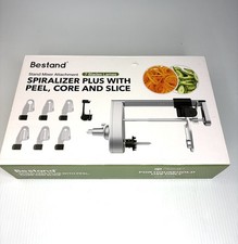 Bestand Spiralizer Attachment Compatible w/ KitchenAid Peel Core Slice, 7 Blades