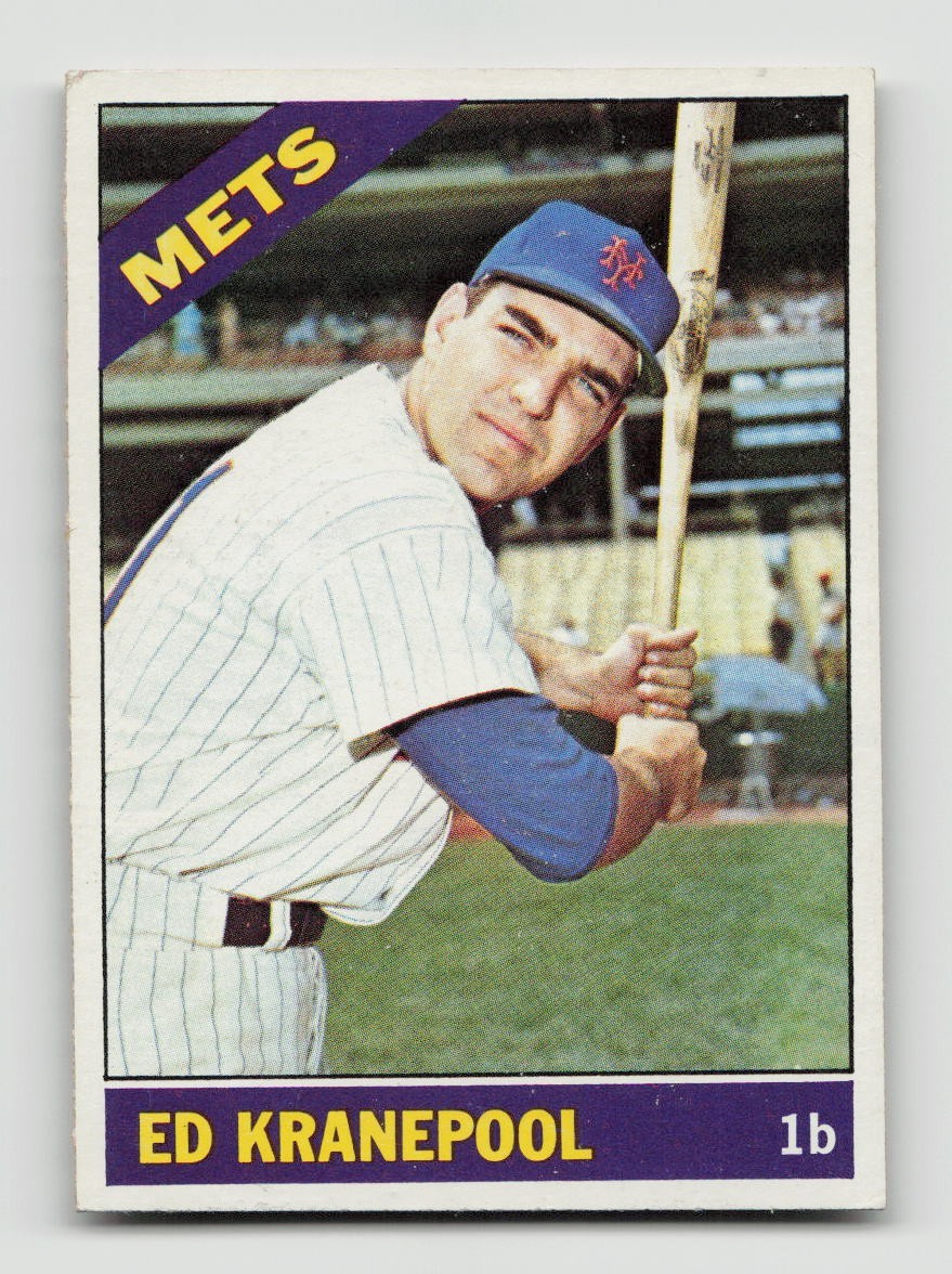 1966 TOPPS #212 ED KRANEPOOL EX *Hot Corner Vintage* A