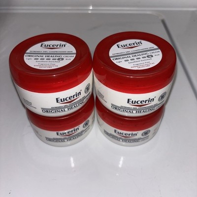 Eucerin Original Healing Creme Soothe Moisturize #4 JARS - Dry & Rough Skin 4oz