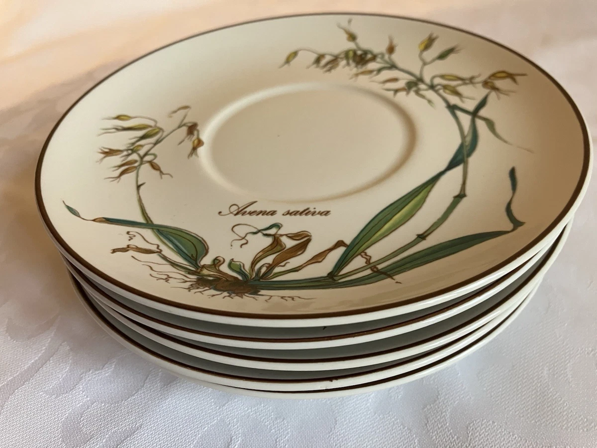 Lot Vintage 3 Tasses & Soucoupes Villeroy & Boch Modèle Twit Anna - Porcelaine Multicolore - Parfait état
