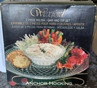 Wexford Anchor Hocking Relish/Dip Set Diamond Cut 68490 READ