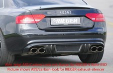 RIEGER Rear Bumper Diffuser GLOSS BLACK - Audi A5 S Line & S5 Coupe (2007-2011)
