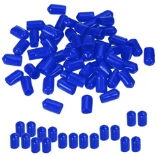 100 Pcs 7.5mm ID Round Rubber End Caps Bolt Covers Vinyl Rubber Screw Protectors