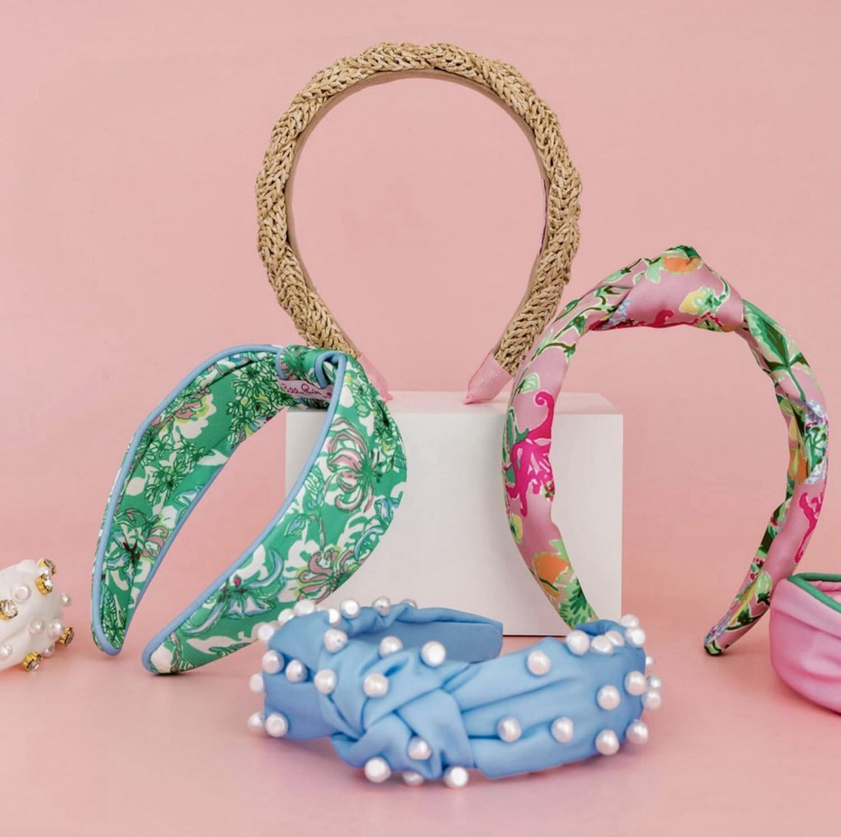 Lilly Pulitzer NWT Low Knot Headband Blossom Views | eBay
